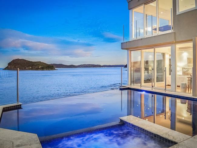 The how has a resort-style infinity pool.