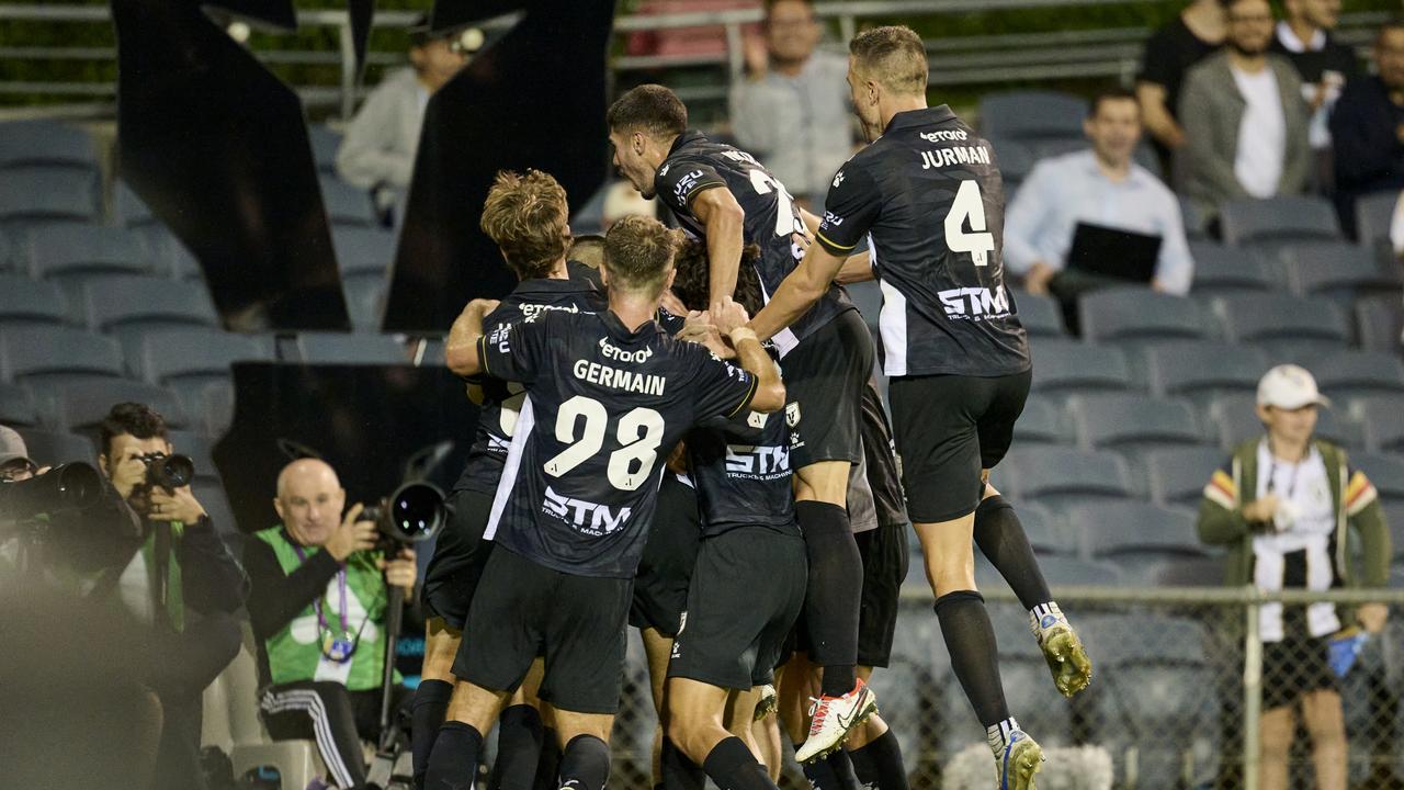 Only 2596 fans were at Campbelltown Stadium on Monday night. Picture: Brett Hemmings/Getty Images