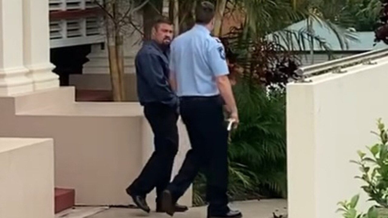 Gympie District Court heard Phillip Doolan (pictured here in 2021) was convicted of three charges of common assault and one charge of assault occasioning bodily harm after he attacked a young boy and a woman.