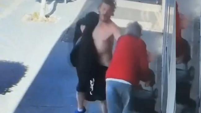 An elderly woman was allegedly attacked by a homeless man, Sean McLachlan, who was charged with intentionally causing injury after knocking her unconscious. Picture: Facebook