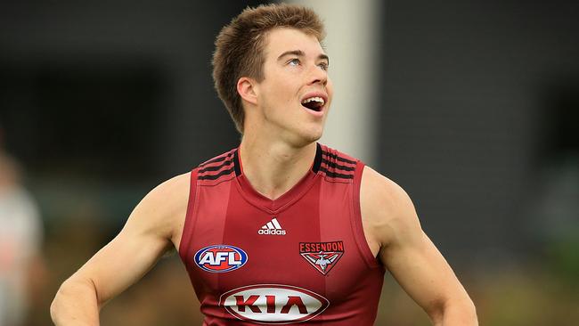 Zach Merrett at Essendon training. Picture: Wayne Ludbey