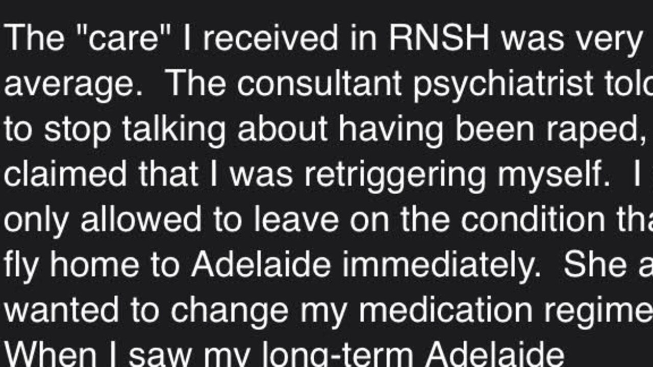 Letters from a woman who claims she was raped in the 1980s before taking her life.