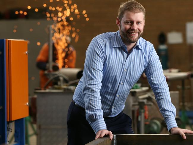 12/06/18 Cold Logic partner Eddie Lane in their Port Adelaide factory. Cold Logic are delivering upgrades to cooling equipment for the Royal Australian NavyÕs Collins Class submarines. picture CALUM ROBERTSON