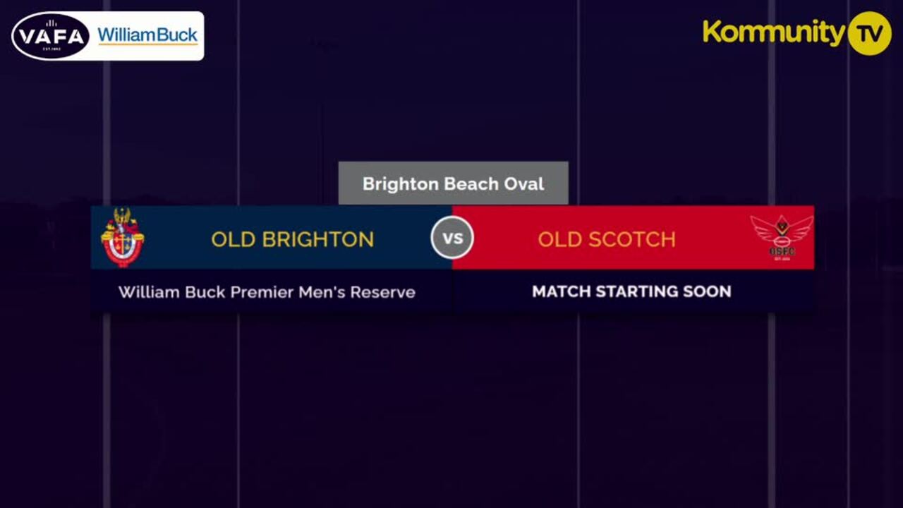 Replay: Old Brighton v Old Scotch (Reserves) – 2025 VAFA Round 5