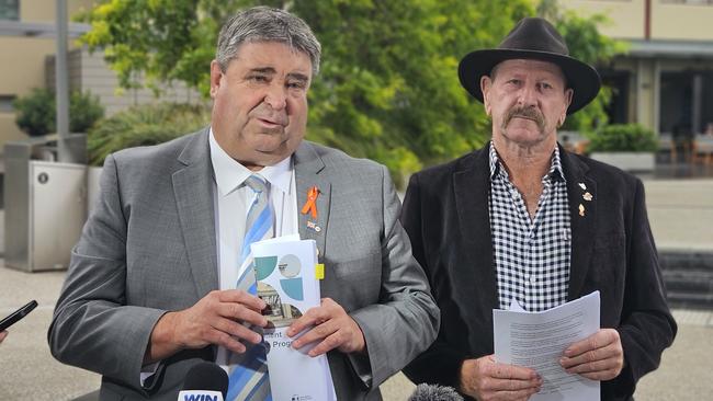 Local government minister Kerry Vincent speaks to the media on November 27, 2024. Picture: David Killick