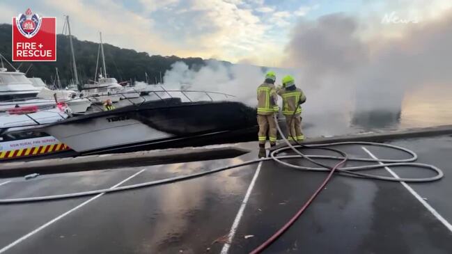 $1 million Sydney boat fire