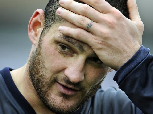 Carlton football training. Brendan Fevola is in a form slump and knows he must snap out of it.