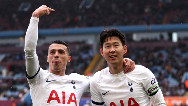 Heung Min Son was on the scoresheet for Spurs. (Photo by Alex Pantling/Getty Images)