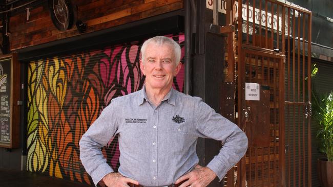 Queensland One Nation senator Malcolm Roberts in Alice Springs on Monday, March 3, 2025. Picture: Gera Kazakov