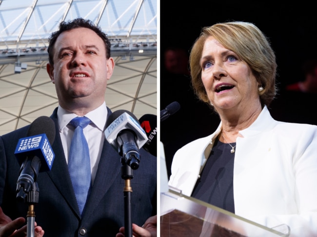 Left: Stuart Ayres current member for Penrith, Right: Labor candidate former mayor Karen McKeown