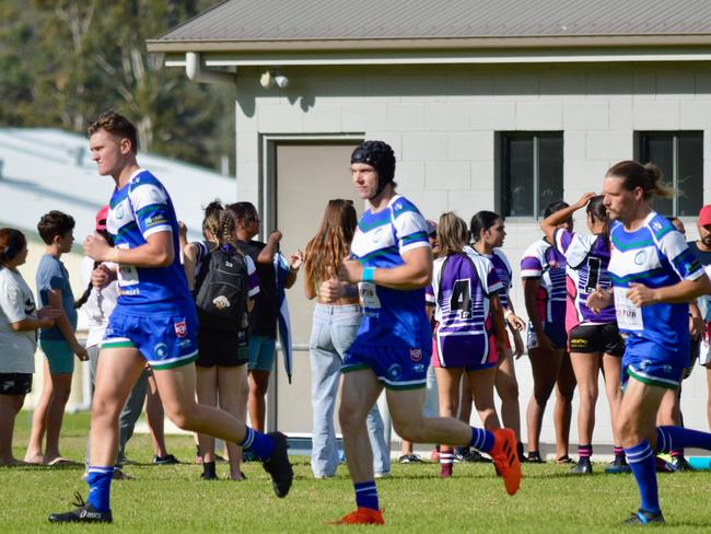 Stanthorpe Gremlins rugby star fullback Jake Burnell (L) will head to New Zealand this month to play as part of the Aus Uni's team. Photo: Contributed