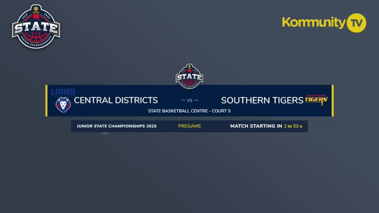 Replay: Central Districts Lions Reserve v Southern Tigers Reserve (U16 boys) — 2025 Basketball SA Junior State Championships Day 2