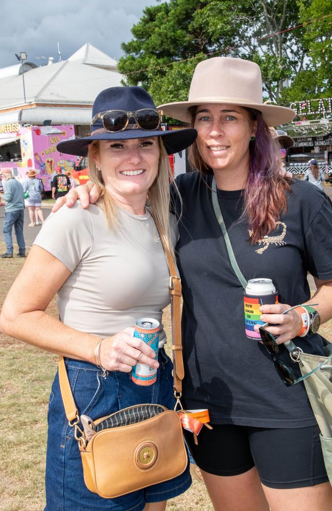 Carolyn Morey (left) and Alison Morey at Meatstock - Music, Barbecue and Camping Festival at Toowoomba Showgrounds.Friday March 8, 2024 Picture: Bev Lacey