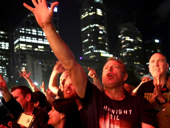 The crowd in The Domain was 23,000 strong. Damian Shaw