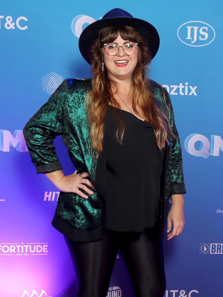 Sue Ray on the 2022 Queensland Music Awards red carpet at The Fortitude Music Hall in Brisbane. Picture: Steve Pohlner