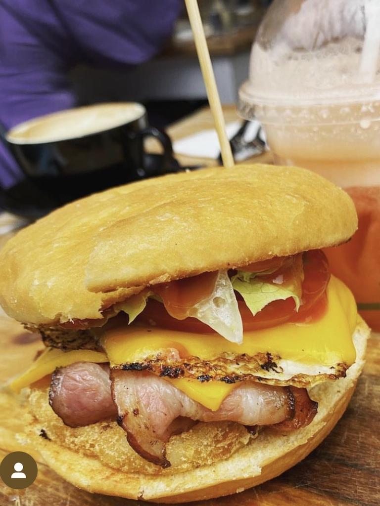 Savoury Donut Breakfast Sandwich at CREAM. Picture: Instagram/@aussiesangas