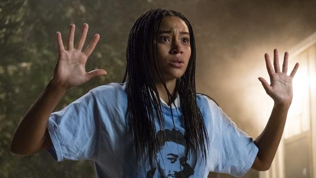 Scene from the movie The Hate U Give. 20th Century Fox Films.