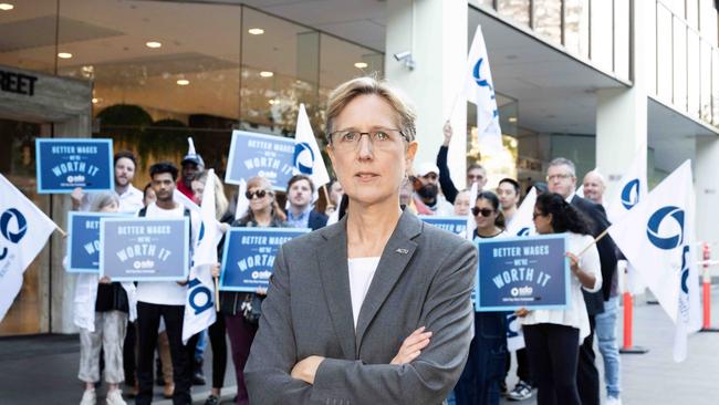 ACTU secretary Sally McManus has accused employers of ’greed’. Picture: NewsWire / Monique Harmer