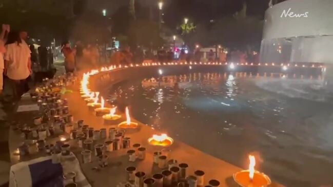 Night vigil in Tel Aviv