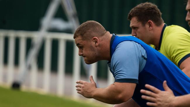 Built like a ‘brick s**thouse’, Blake Schoupp was born to play footy. Picture: Julius Dimataga/RugbyAU Media