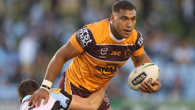 Tevita Pangai Jr was superb for the Broncos against the Sharks. Picture: Getty Images