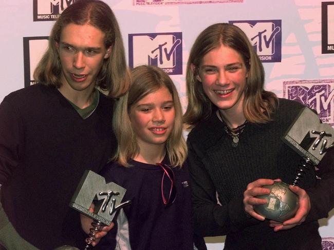 As they were. The boys at the MTV Music Awards in Rotterdam, Netherlands, November 1997. Picture: AP/Dusan Vranic