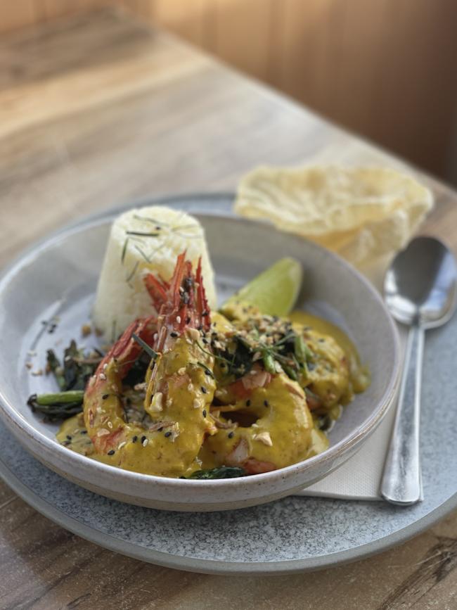 Prawn curry from Kuti Shack at Goolwa.