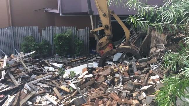 Cottage reduced to rubble