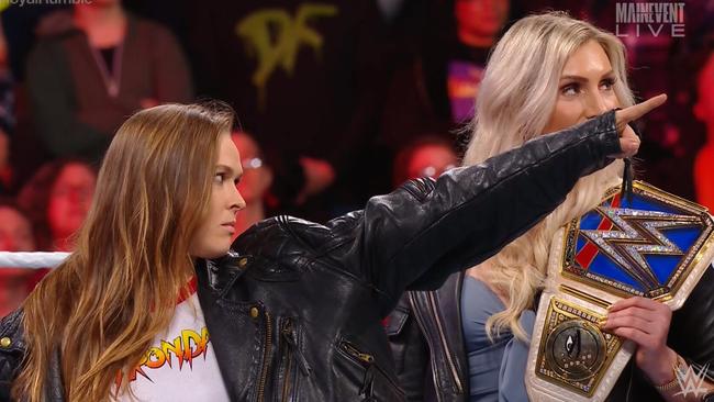 Ronda Rousey makes a shock appearance to the WWE.