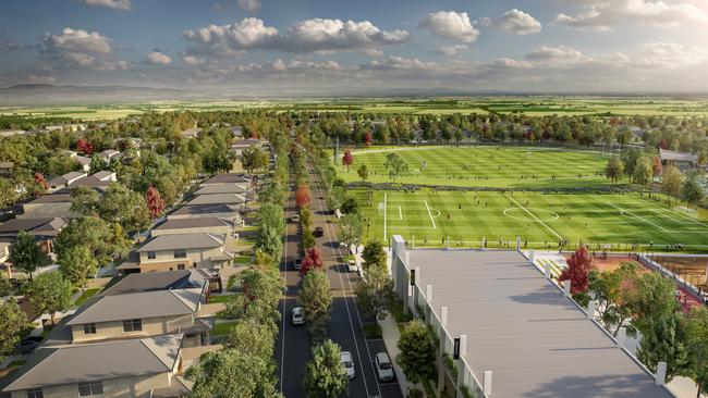 Artist’s impression of the St Yves development at Roseworthy.