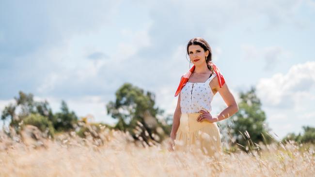 Country singer-songwriter Fanny Lumsden, who swept the 2021 Golden Guitar Awards in Tamworth with five wins. Picture: Antony Hands / The Toyota Country Music Festival, Tamworth