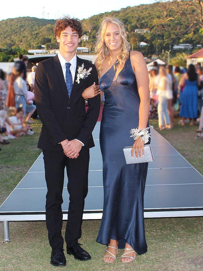 Elodie and Kalani at the St Ursula's College Formal. Photo: Contributed