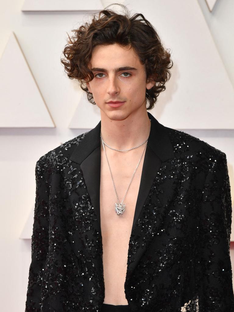 Chalamet revealed he’d watched <i>Top Gun: Maverick</i> eight times. Picture: Angela Weiss/AFP