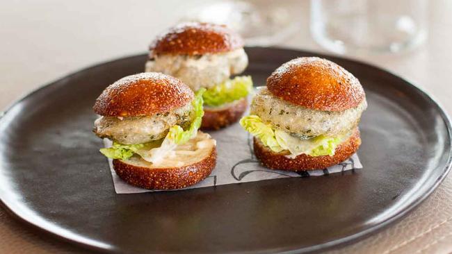 Pt Leo estate’s fried mussel sandwiches.