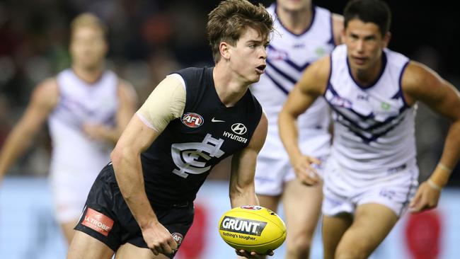 Carlton's top draft pick Paddy Dow. Picture: Michael Klein