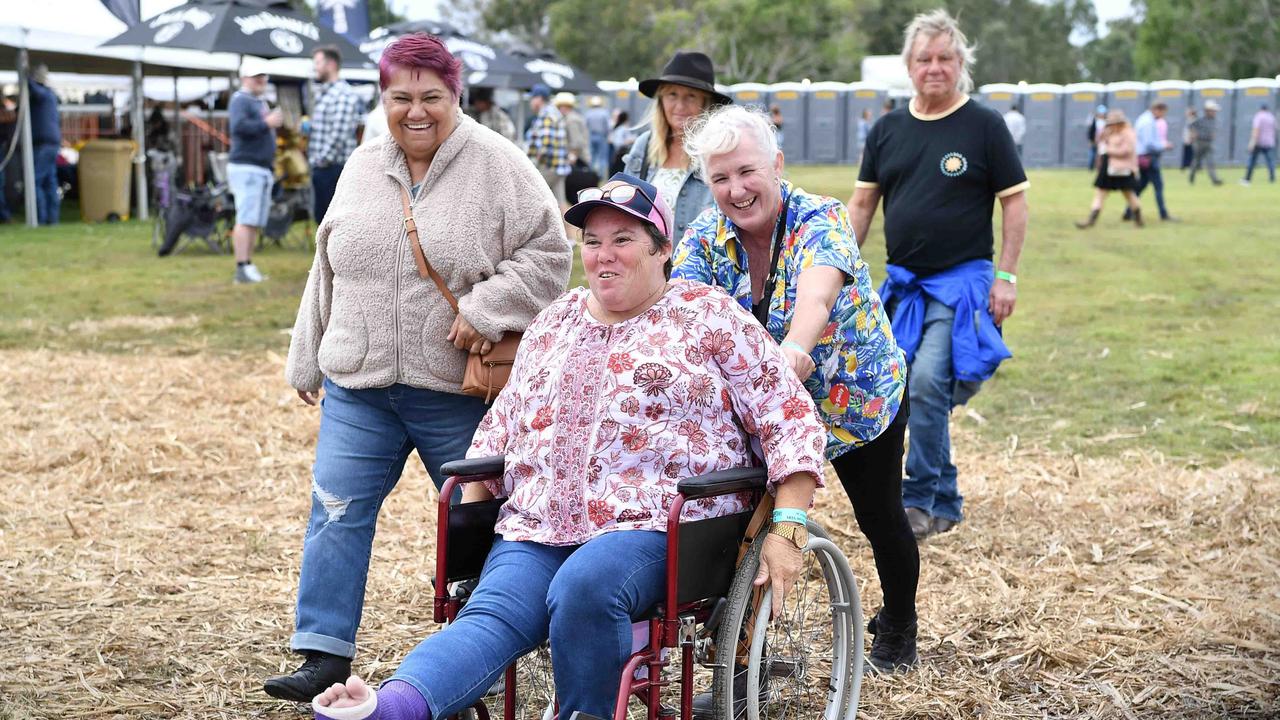 Jodie Robinson, Melanie Whelan and Jane Robinson at Lighthouse Country Music Festival, Burnett Heads. Picture: Patrick Woods.