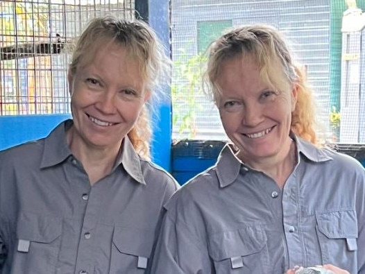 The sisters have run their animal rescue charity for over 20 years. Picture: Facebook/Twinnies Pelican and Seabird Rescue