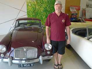 Jim Armstrong at Rockhampton MG's Car and Coffee meet. Picture: Jann Houley