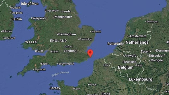 Skippy was found in town of Hougham, near Dover. Picture: Google
