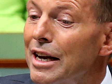 PM Tony Abbott in Question Time in the House of Representatives Chamber, Parliament House in Canberra.