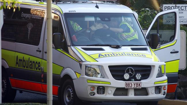 Ambulances and removal trucks leave the Earle Haven retirement complex. Picture: Tertius Pickard