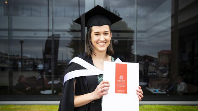 Deamna King. University of Tasmania Graduations. Federation Concert Hall, Hobart. Picture: RICHARD JUPE