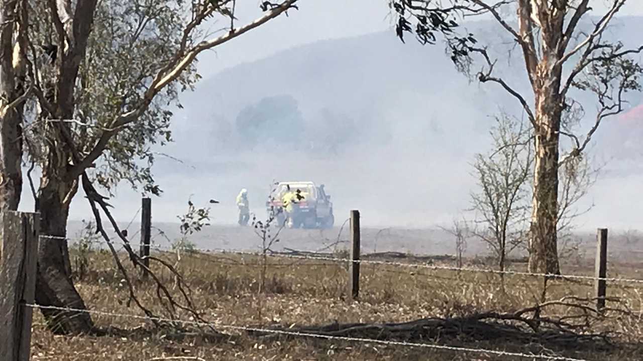 Fire at Port Curtis. Picture: Allan Reinikka