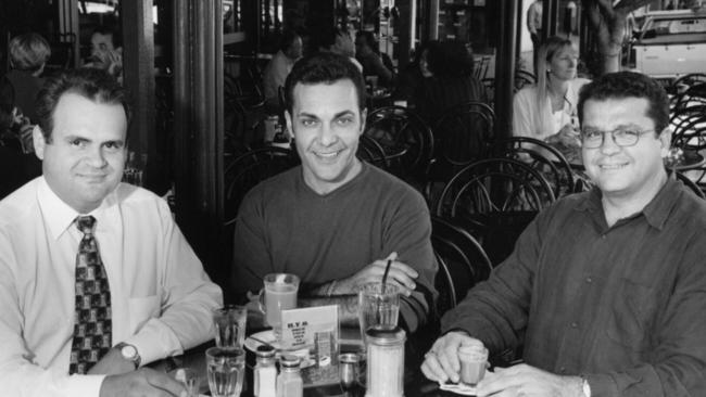 Coffee Club directors Emmanuel Drivas, John Lazarou and Emmanuel Kokoris in 1997