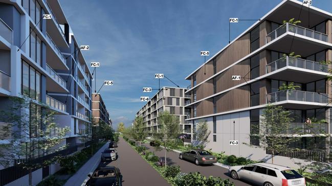 Artist impressions of the proposed $286m residential hub.