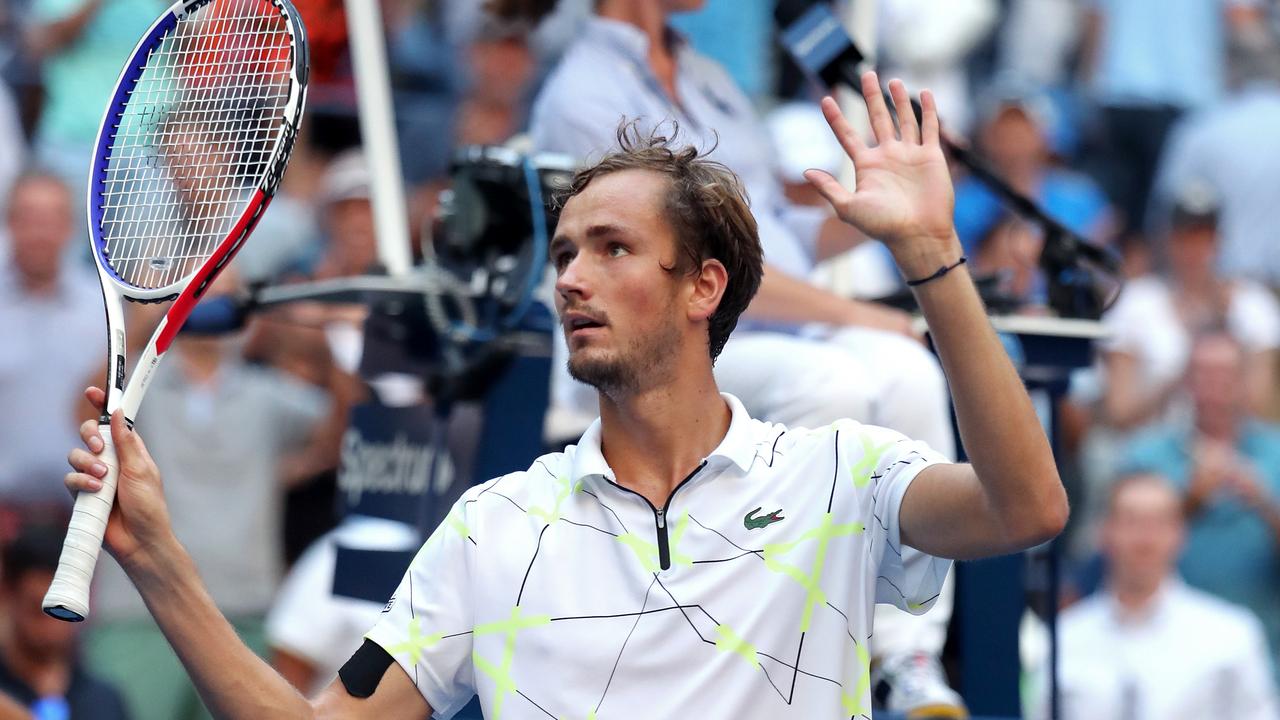 Daniil Medvedev wasn’t scared of the US Open crowd. Picture: AFP Photo