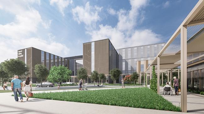 An artist impressions of the new seven-storey Tweed Valley Hospital.