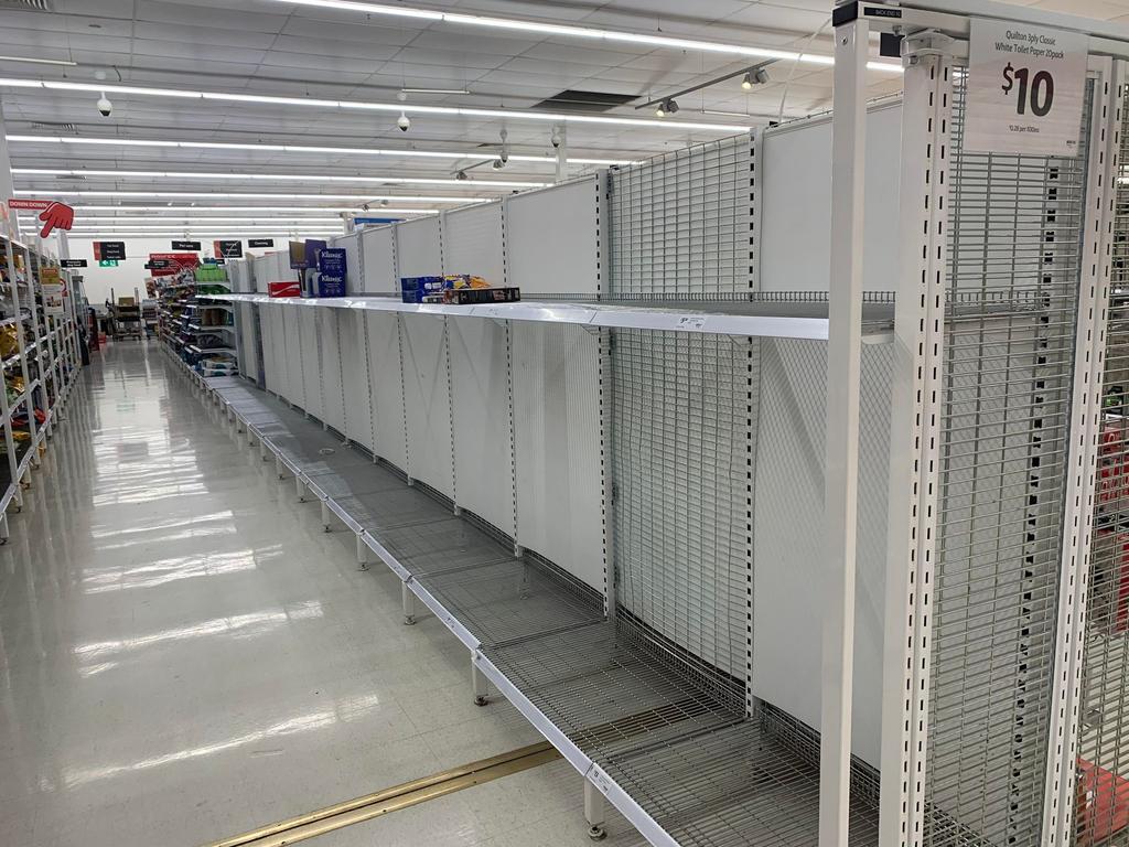 Mackay shoppers are experiencing empty shelves at Coles on Sydney Street Markets as Covid wreaks havoc as workers are forced to isolate, January 8, 2022. Picture: Tara Miko