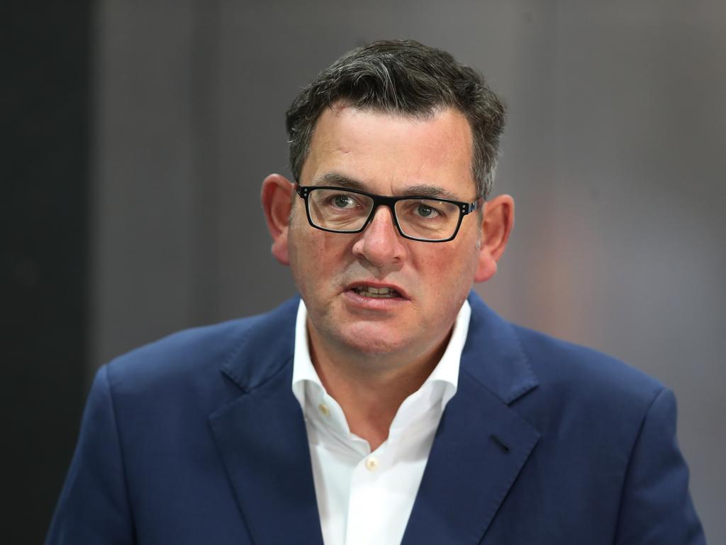MELBOURNE, AUSTRALIA - NewsWire Photos, JANUARY 20, 2022.  The Premier, Daniel Andrews (pictured) and COVID Commander, Jeroen Weimar hold a COVID press conference in Melbourne. Picture: NCA NewsWire / David Crosling