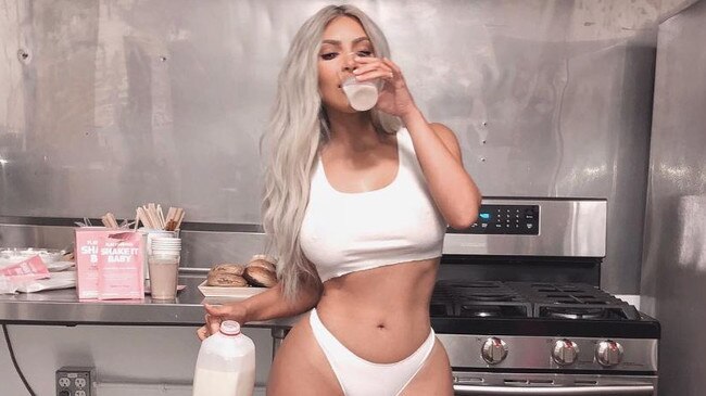 Kim Kardashian West has used Instagram to promote appetite suppressants and diet shakes. Picture: Instagram